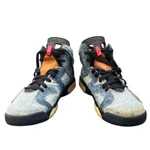 Nike Air Jordan 6 Retro "Washed Denim" CV5489-401 Size 6.5Y Youth/8 Women's